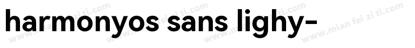 harmonyos sans lighy字体转换